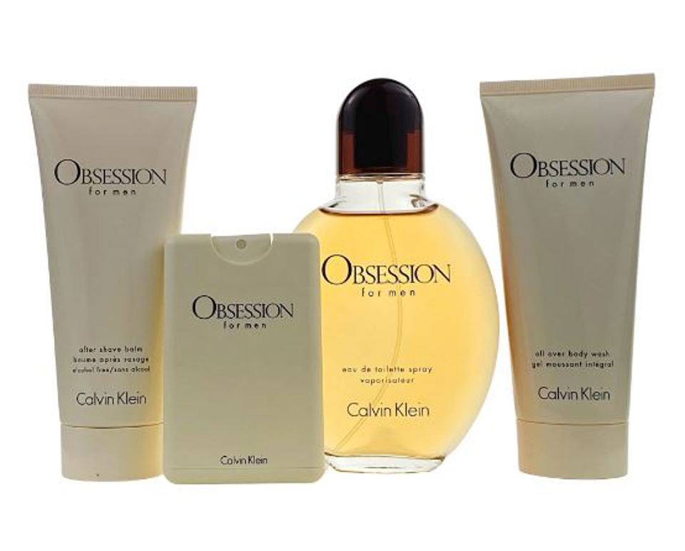 CALVIN KLEIN - OBSESSION 4PC SET ( M ) 3.4 OZ