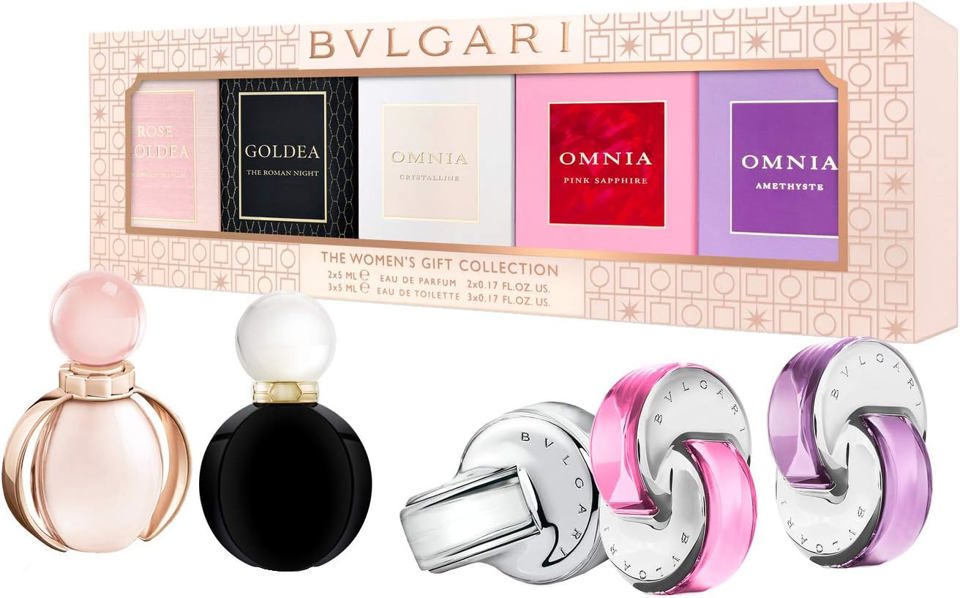 BVLGARI - BVLGARI ROSEGOLDEA + ROMAN NIGHT + PINK SAPP + AMETH + CRYST 5ML 5PC SET ( W ) 0.17 OZ