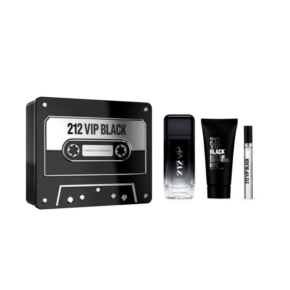 CAROLINA HERRERA - 212 VIP BLACK 3PC SET ( M ) 3.4 OZ