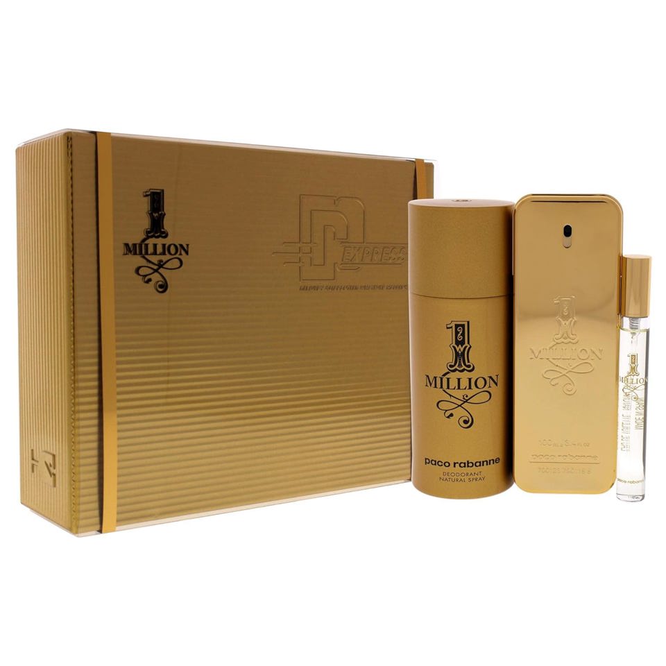PACO RABANNE - 1 MILLION 3PC SET ( M ) 3.4 OZ