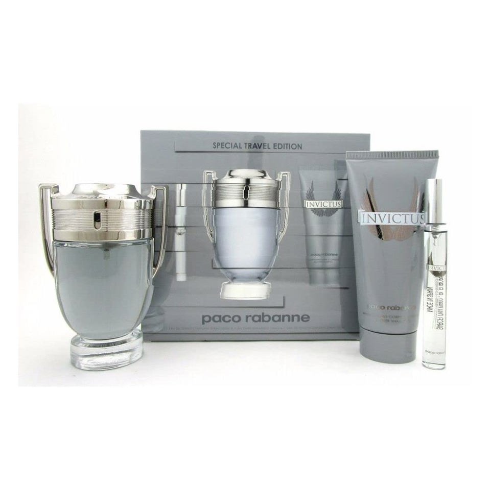 PACO RABANNE - INVICTUS 3PC SET ( M ) 3.4 OZ