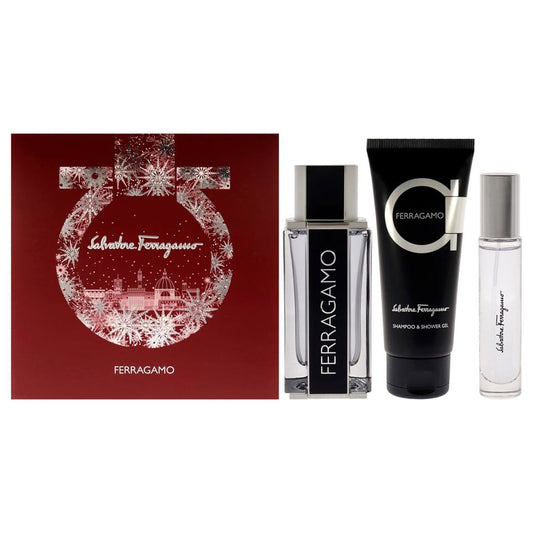 SALVATORE FERRAGAMO - FERRAGAMO 3PC SET EDT ( M ) 3.4 OZ