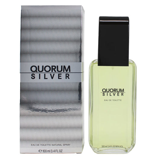 ANTONIO PUIG - QUORUM SILVER EDT ( M ) 3.4 OZ