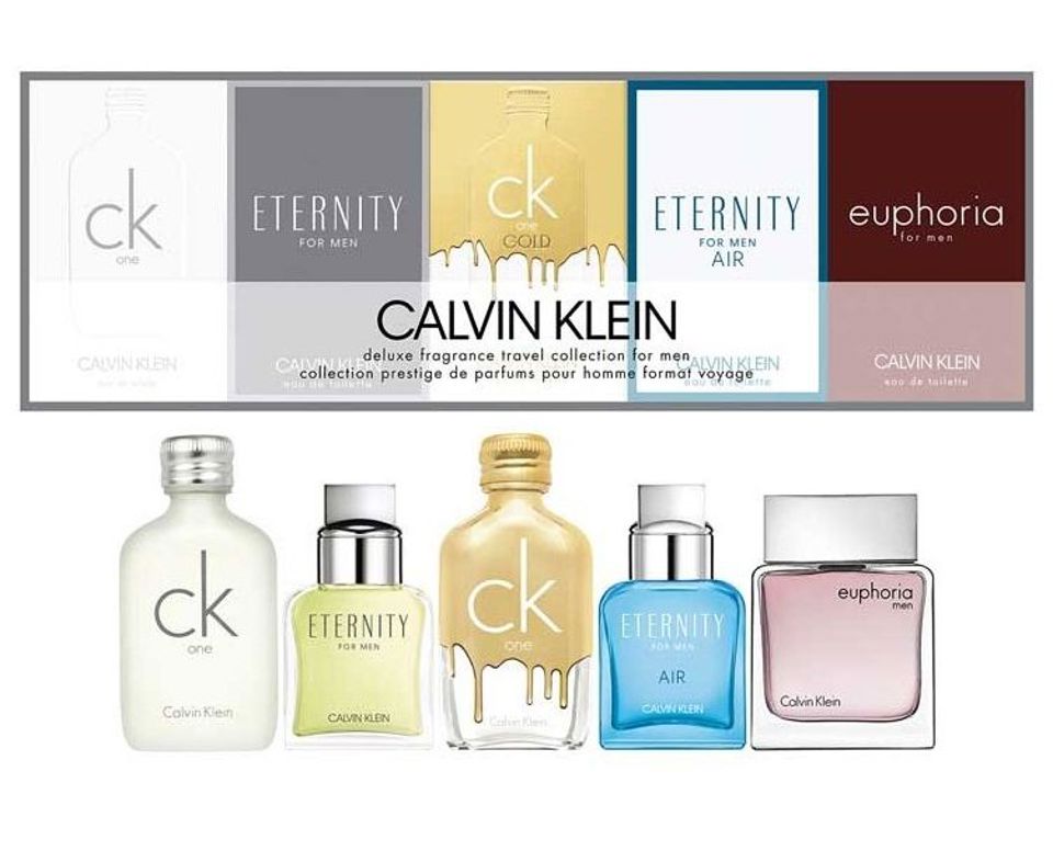 CALVIN KLEIN - CALVIN KLEIN ONE + ETERNITY + GOLD + AIR + EUPHORIA 4PC SET ( M ) 0.34 OZ