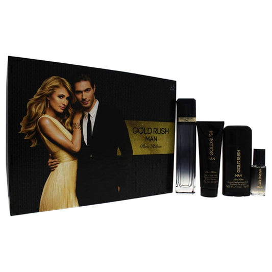 PARIS HILTON - GOLD RUSH 4PC SET ( M ) 3.4 OZ