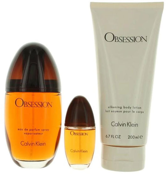CALVIN KLEIN - OBSESSED 3PC SET ( W ) 3.4 OZ