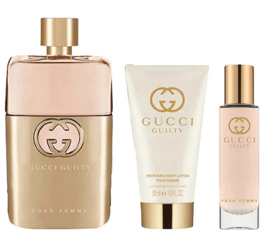 GUCCI - GUILTY POUR FEMME 3PC SET ( W ) 3 OZ