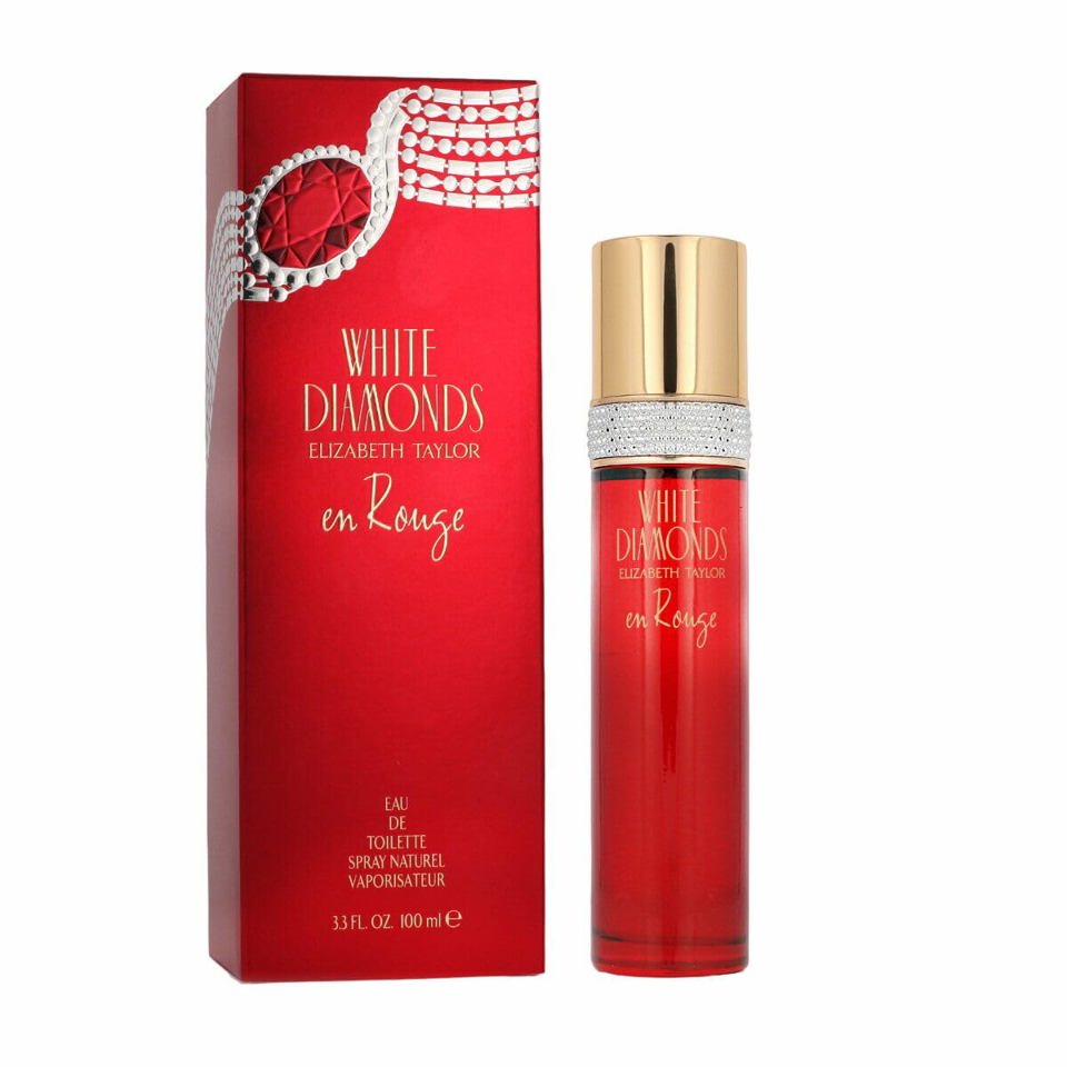 ELIZABETH TAYLOR - WHITE DIAMONDS EN ROUGE EDT ( W ) 3.4 OZ
