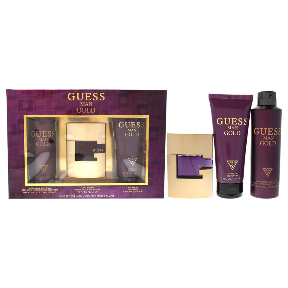 GUESS - GOLD 3PC SET ( M ) 2.5 OZ
