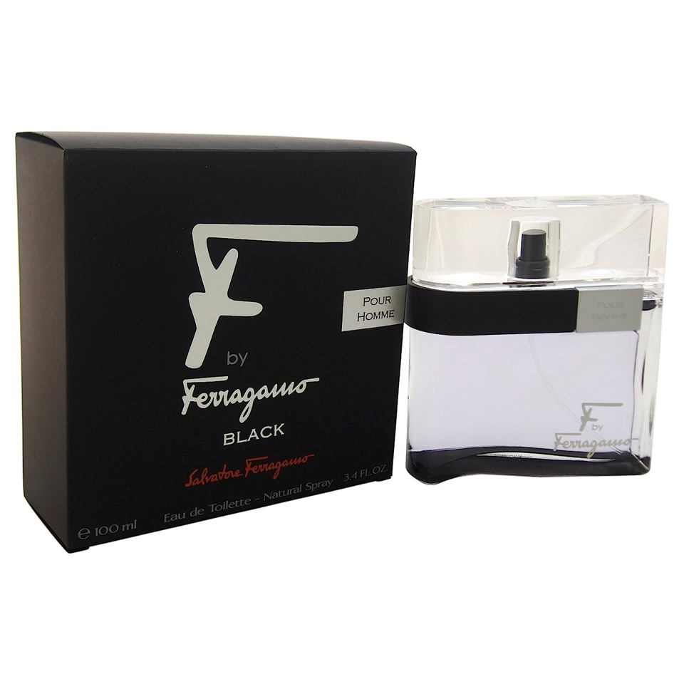 SALVATORE FERRAGAMO - F BLACK EDT ( M ) 3.4 OZ