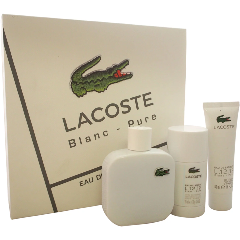 LACOSTE - BLANC 3PC SET ( M ) 3.3 OZ