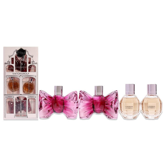 VIKTOR & ROLF - MINI FLOWER BOMBx2 BON BON x2 4PC SET ( W ) 1.7 OZ