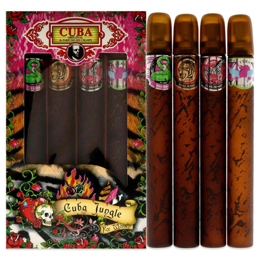 CUBA - SNAKE + ZEBRA + TIGER + HEARTBREAKER 4PC SET ( W ) 1.17 OZ