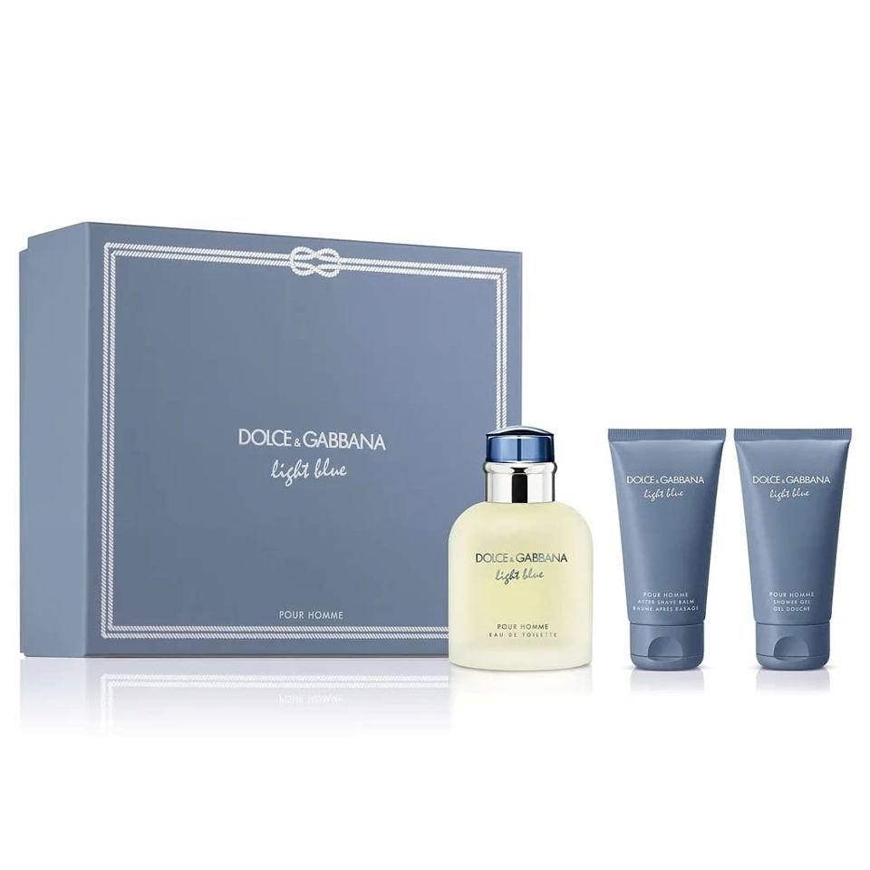 DOLCE & GABBANA - LIGHT BLUE 3PC SET ( M ) 4.2 OZ