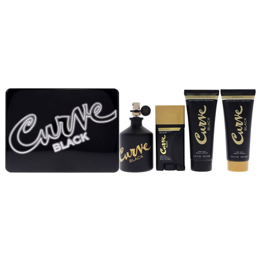 LIZ CLAIBORN - CURVE BLACK 4PC SET ( M ) 4.2 OZ