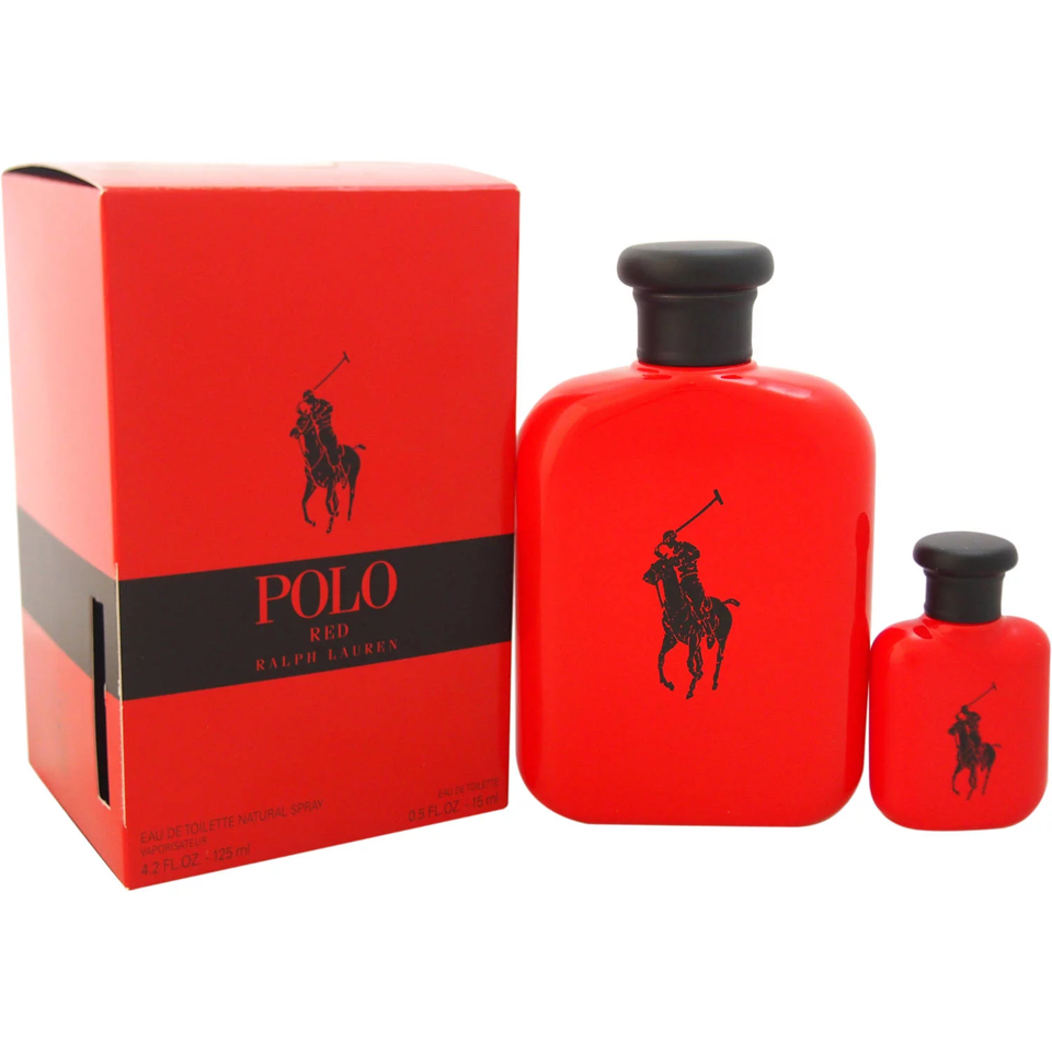 RALPH LAUREN - POLO RED 2PC SET ( M ) 4.2 OZ