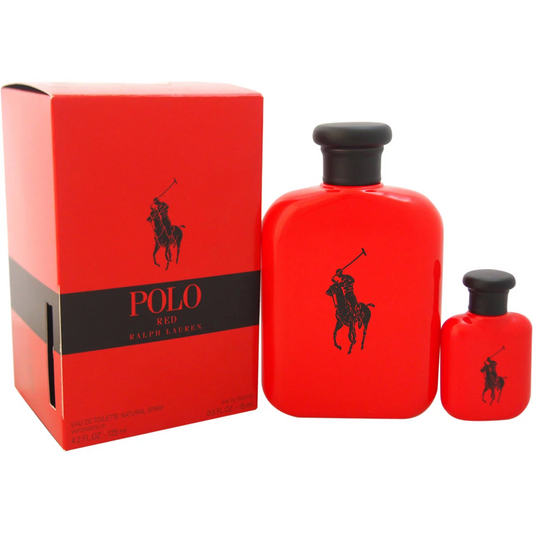RALPH LAUREN - POLO RED 2PC SET ( M ) 4.2 OZ