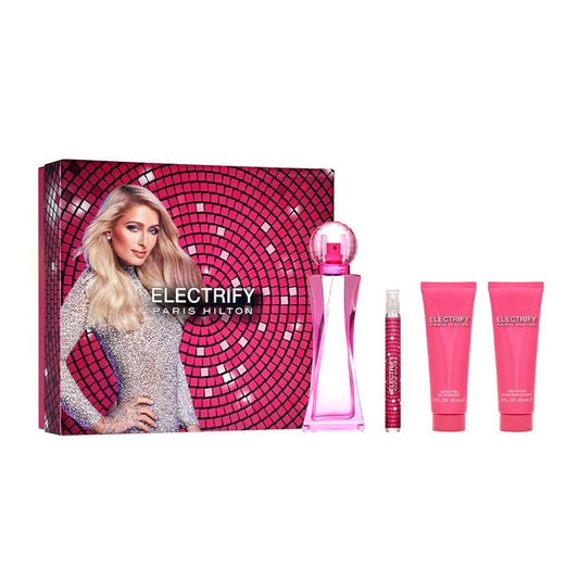 PARIS HILTON - ELECTRIFY 4PC SET ( W ) 3.4 OZ