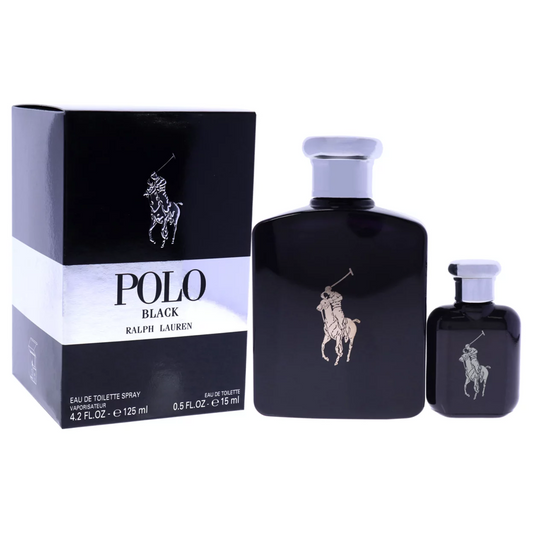 RALPH LAUREN - POLO BLACK 2PC SET ( M ) 4.2 OZ