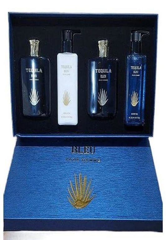 TEQUILA PERFUMES - TEQUILA BLEU 4PC SET ( M ) 3.4 OZ