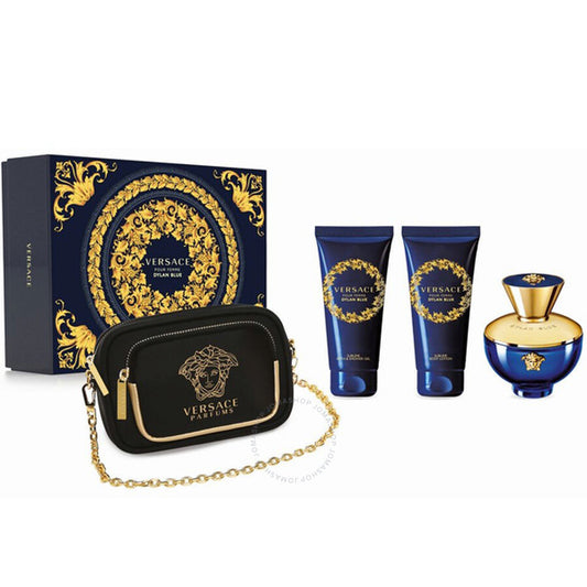 VERSACE - DYLAN BLUE 4PC SET ( W ) 3.4 OZ