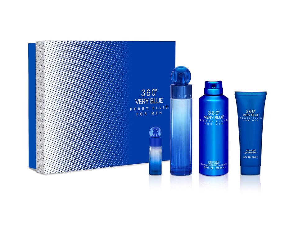 PERRY ELLIS - 360 AQUA 4PC SET ( M ) 3.4 OZ