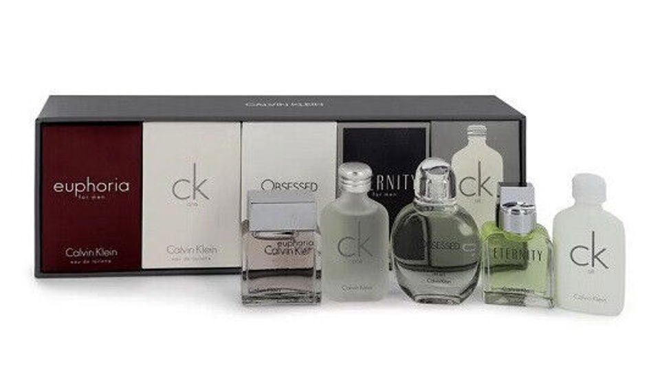 CALVIN KLEIN - CK ONE + ETERNITY +  OBSESSION + CK ALL + EUPHORIA 5PC SET ( M ) 0.35 OZ