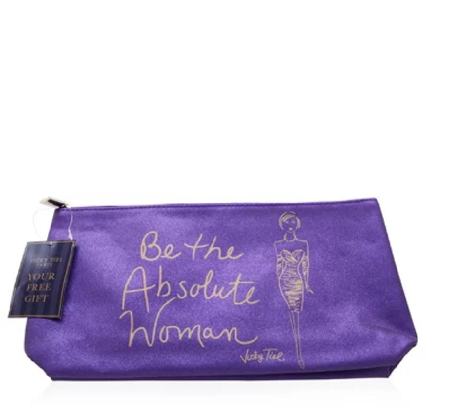 VICKY TIEL - PURPLE COSMETIC BAG