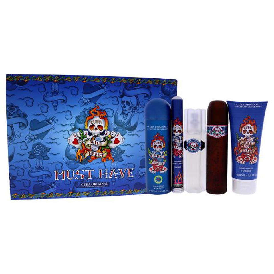 CUBA - WILD HEART 5PC SET ( M ) 3.4 OZ