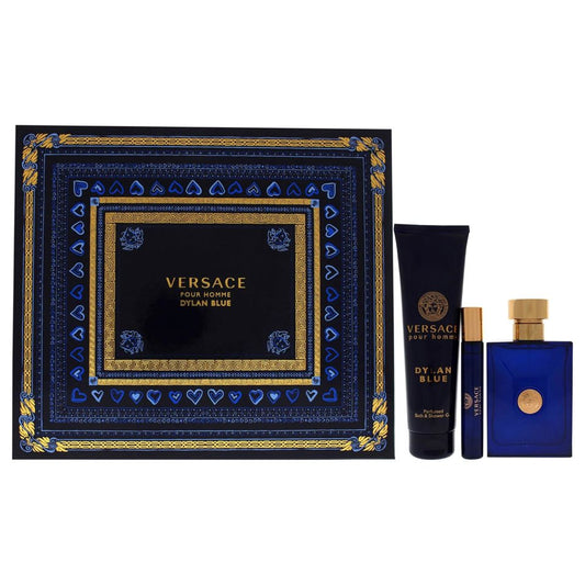 VERSACE - DYLAN BLUE 3PC SET ( M ) 3.4 OZ