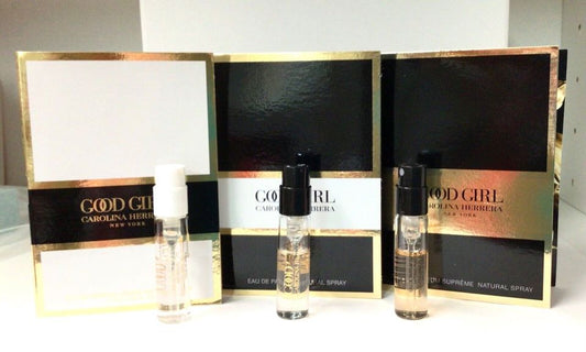 CAROLINA HERRERA - GOOD GIRL + GOOD GIRL SUPREME + GOOD GIRL LEGERE 3PC SET  ( W ) 0.24 OZ