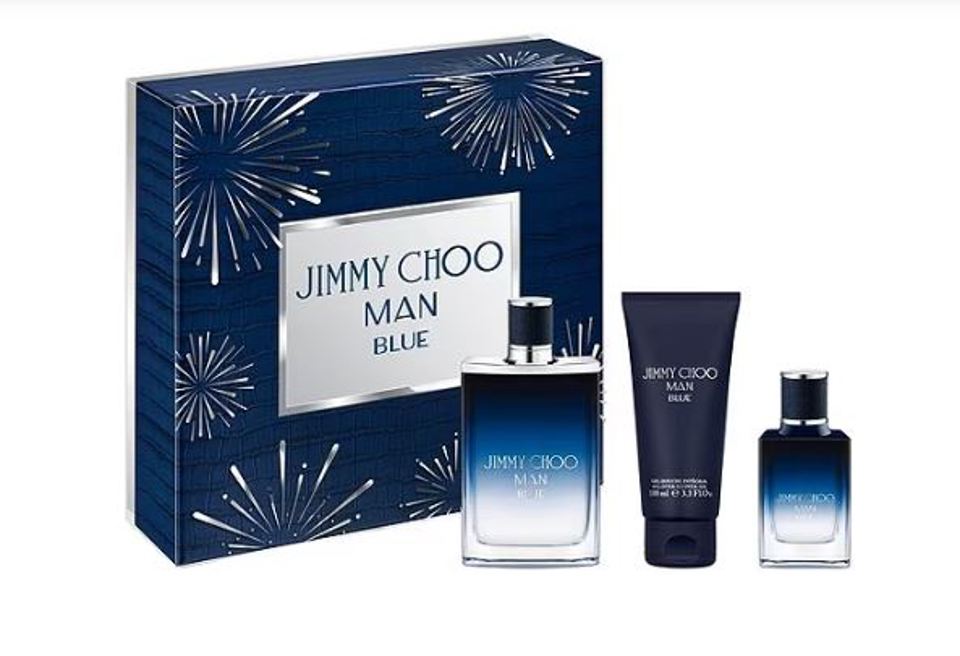 JIMMY CHOO - MAN BLUE 3PC SET ( M ) 3.4 OZ